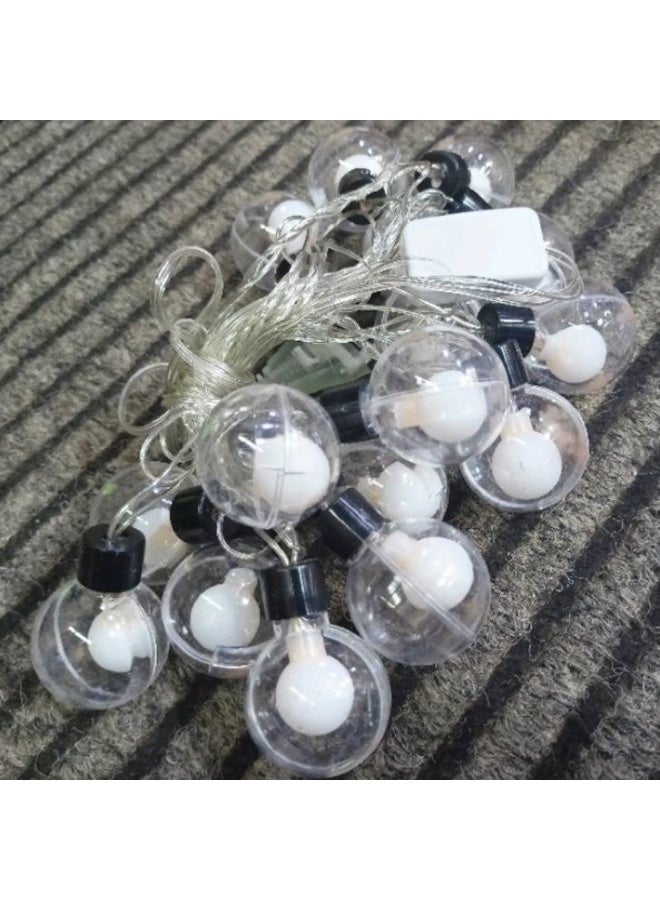 "Light bubbles: Crystal ball string lights for a modern atmosphere. " - Image 3